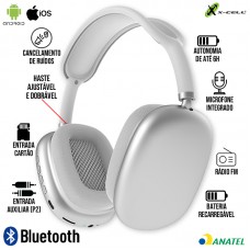 Headphone Bluetooth XC-BTH-32 X-Cell - Branco Prata